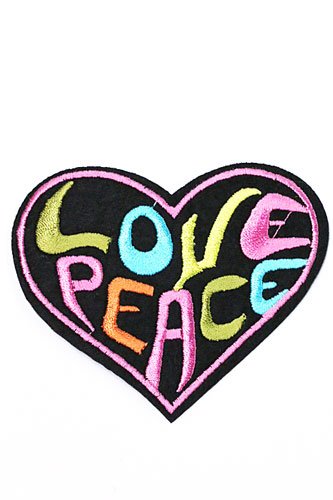 Jeans Patch Love Peace