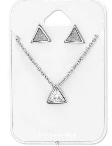 Ketting Triangle stainless steel & studs