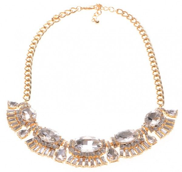 Ketting exclusief goud-strass