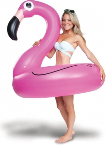 Wijden bericht Publiciteit Flamingo zwemband
